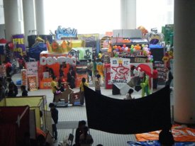 A bird's eye view of some of the student clubs campaigning for new members. It was like a carnival everyday!