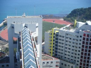 This is the scene I was greeted with daily living at HKUST - what a view!