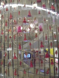 Every little girl's dream. A six-story department store devoted entirely to Barbie. We were kids in a candy shop.