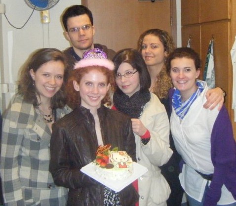 A surprise Hello Kitty birthday cake from my roommate and friends. What more could a girl ask for?