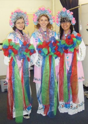 We all looked like total naturals for a Chinese opera performance, right?