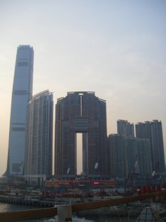 The special holes in the this building's design give it good feng shui.