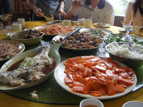 This is the feast that came from our efforts at the market. It doesn't get fresher than that.