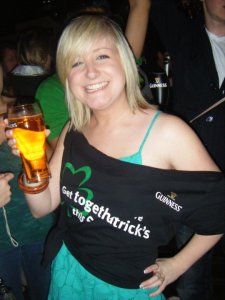 More St. Patrick's Day revelers.