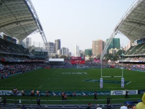 Hong Kong Stadium where Rugby Sevens was hosted. Very impressive venue.