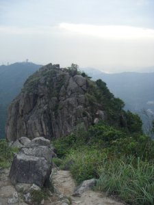 Lion's Rock. It doesn't look intimidating from the top, but trust me, the climb up here wasn't easy.