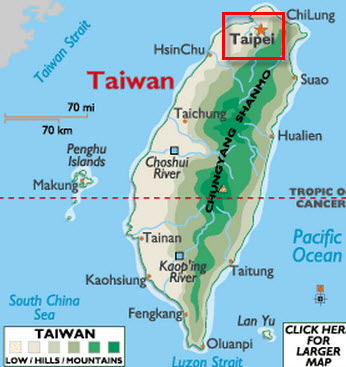 Destination: Taipei, Taiwan.
