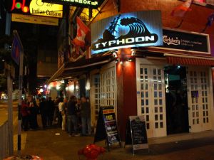 Typhoon bar. One of the many bars in Wan Chai.