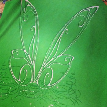 The back of one of Jenn's awesome Raw Threads designs. Tinkerbell-inspired wings! Love it!
