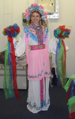 One last shot of me as a Chinese opera dancer for your entertainment.