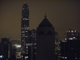 Another great shot of Hong Kong's skyline from one of the club's balconies in LKF.