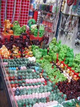 This wasn't on Jade Street per se - just a regular jade stall in Mong Kok market. Still pretty cool though.