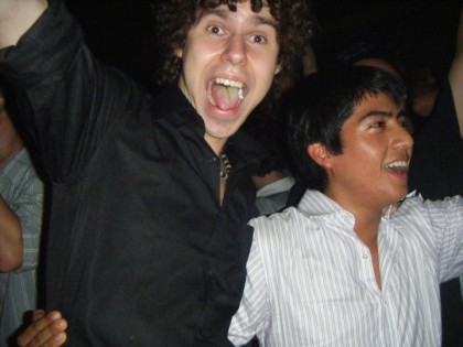 Yet another real-life shot of partying joy captured in the moment.