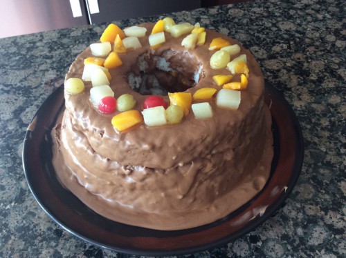 Behold, the beauty that is Aunt Jenny's mocha. This tastes even better than it looks.