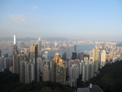 The city of Hong Kong from the top of Victoria Peak. Again, we were so lucky to have such clear weather when we went to the top.