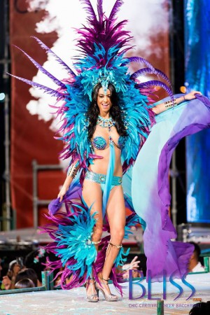 Just one of many gorgeous costumes from Bliss Carnival for 2015. Photo courtesy of: Bliss Carnival