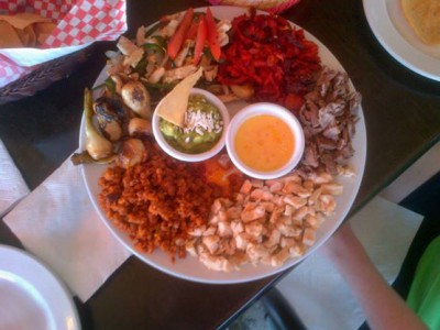 Grill for two, my eye! This was more like a grill for four or five at least! Very tasty though, just way too much food! Image courtesy of: Adam Jones-Kelley.