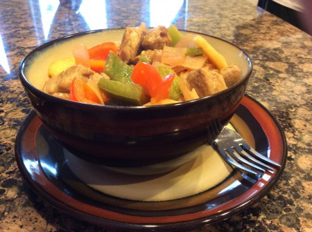 I served this with rice, but you can sub in noodles if you prefer.