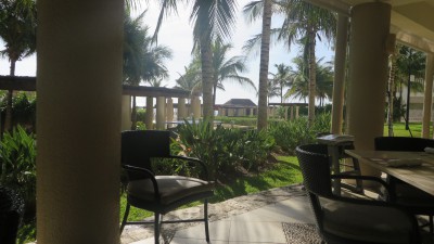 This is our view from the Oasis Restaurant for breakfast. Not bad.