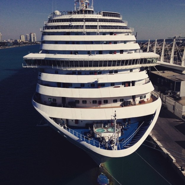 Are you excited yet? Look at the size of the cruise ship!