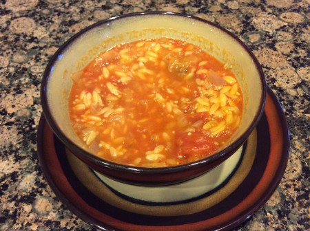 orzo pasta and meatball soup